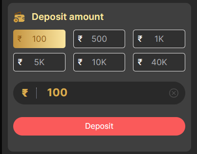 Deposit Amount